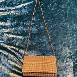 Gold Rhinestones Purse.